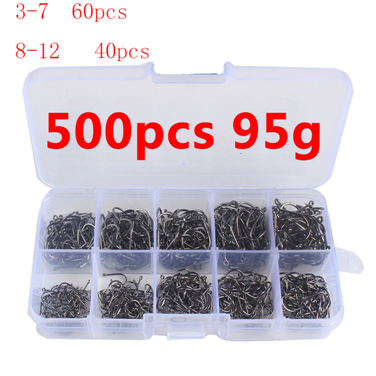 100/500pcs Fishing Hooks Set C - Fishing Hook Circle review and price