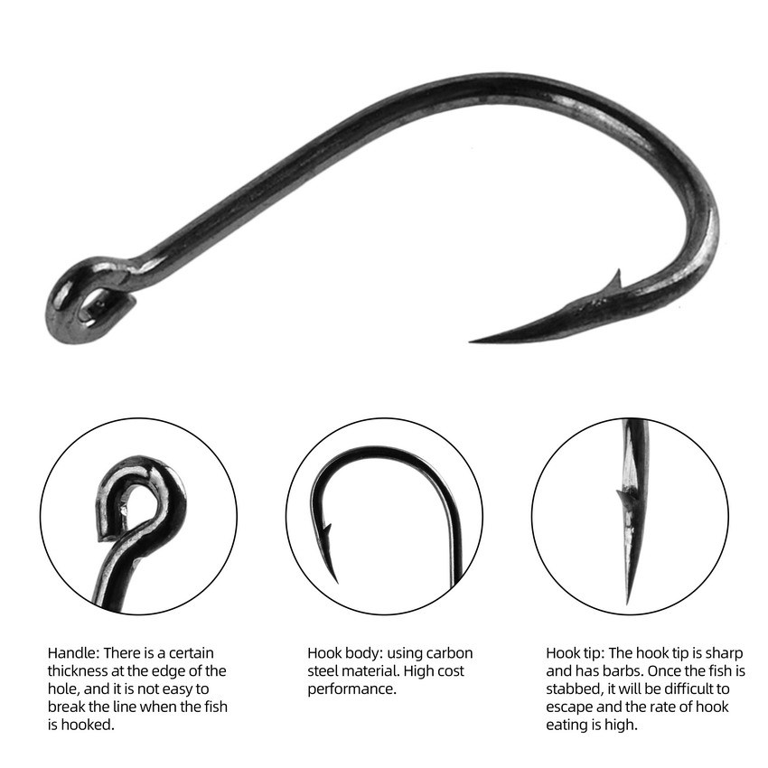 100/500pcs Fishing Hooks Set C - Fishing Hook Circle review and price