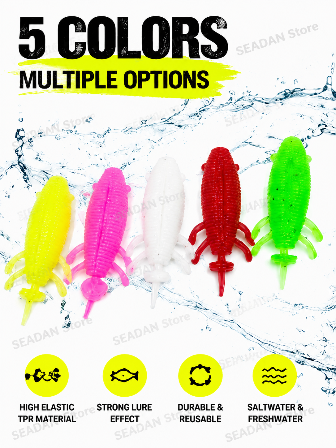 5pcs Floating Soft Frog Lure T - Fishing Hook Weedless review and price
