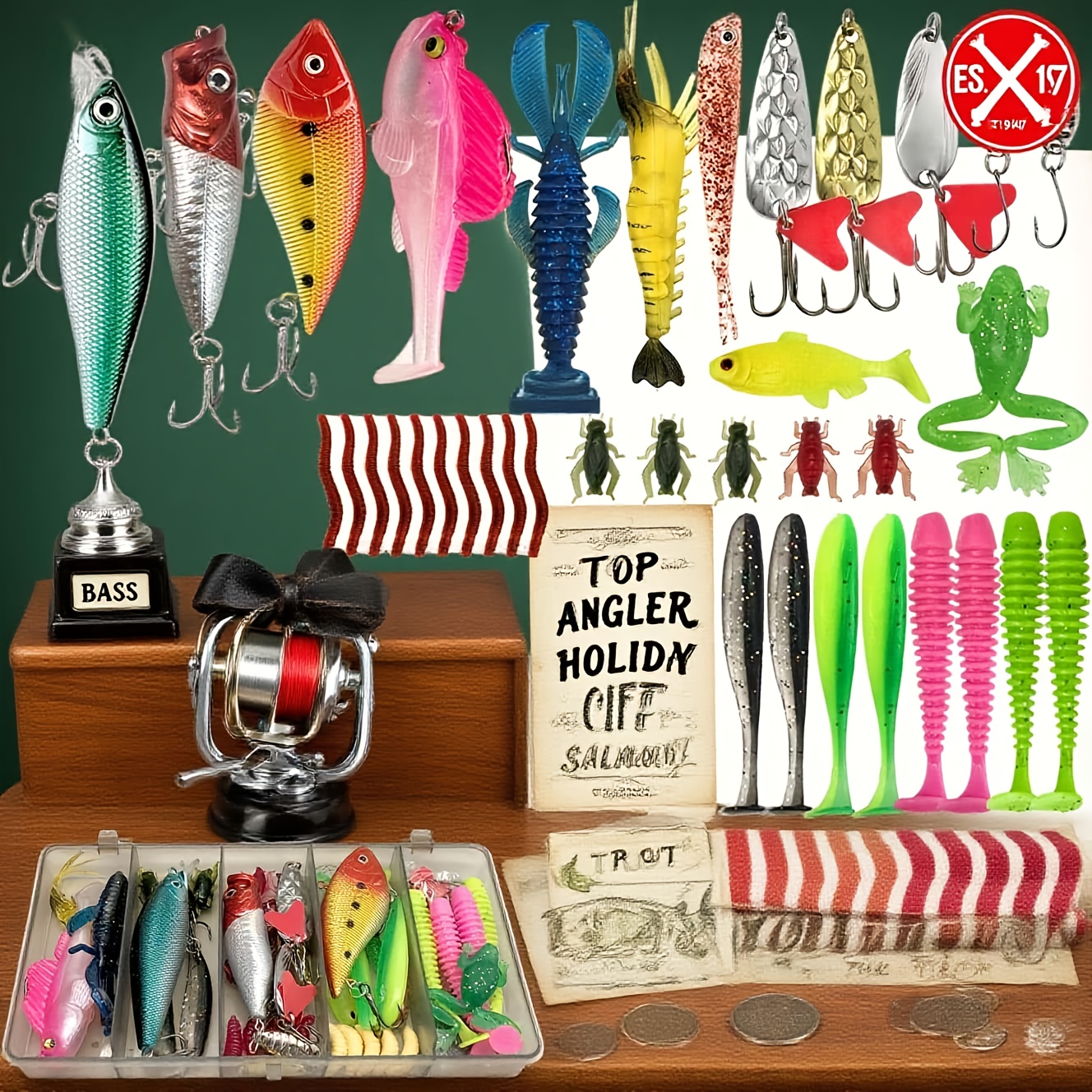 133Pcs Premium Fishing Lures T - Fishing Hook Jig review and price