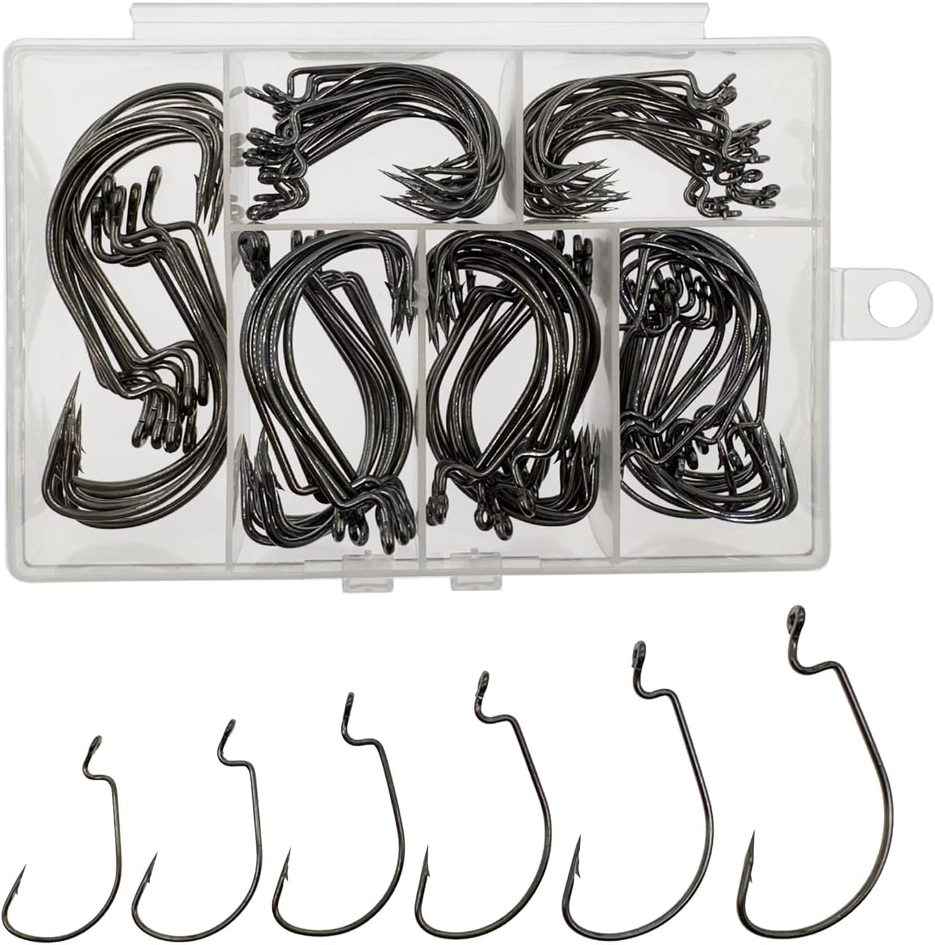 110pcs Bass Fishing Hooks Set, - Fishing Hook Offset review and price
