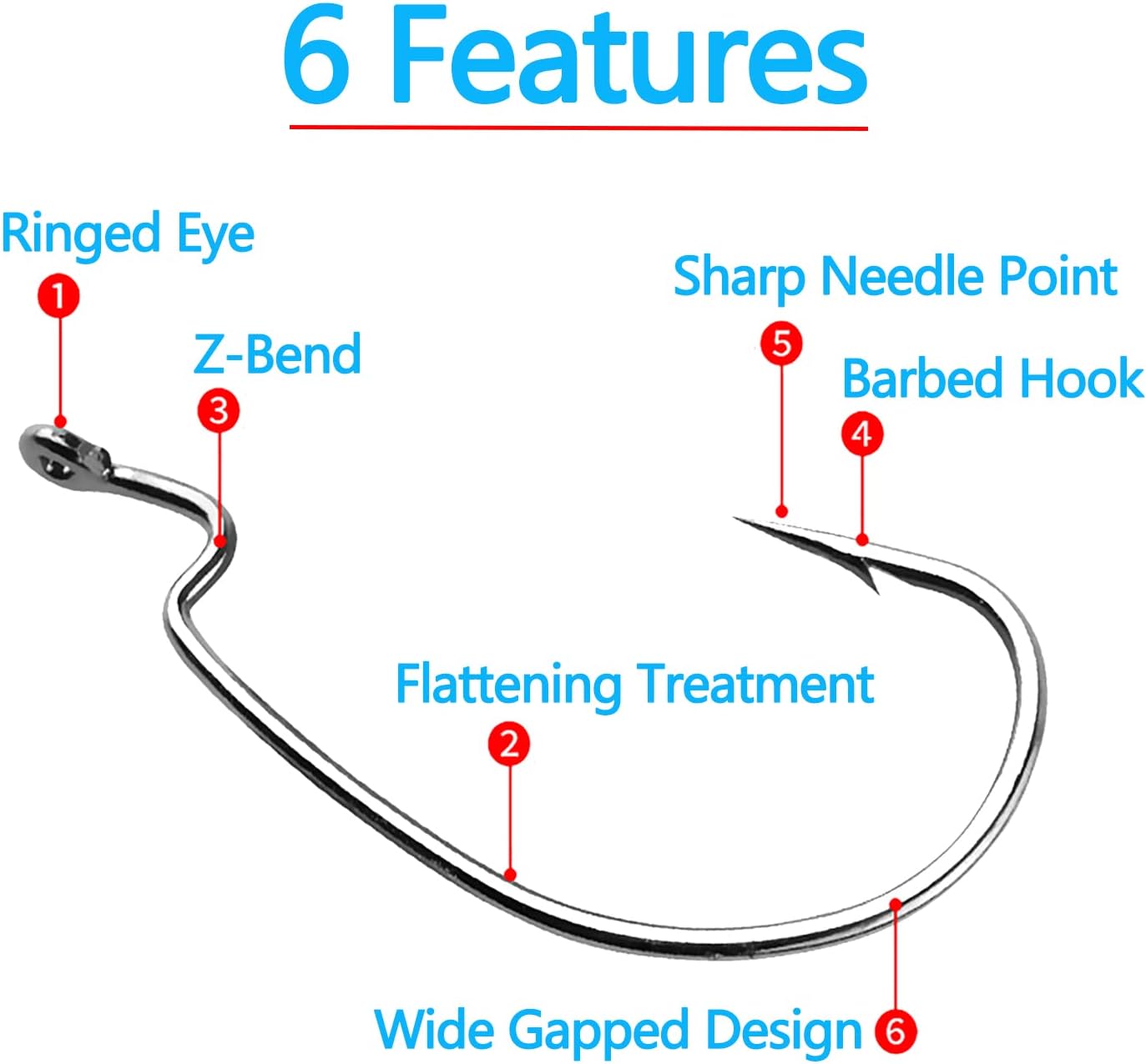110pcs Bass Fishing Hooks Set, - Fishing Hook Offset review and price
