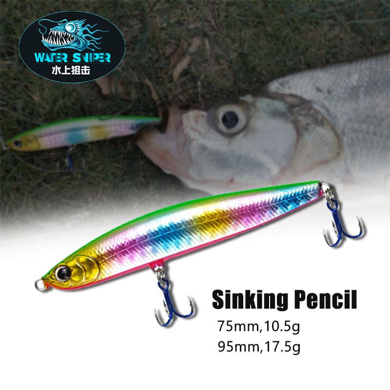 Water Sniper 10.5g 75mm Jerk P - Fishing Hook Treble review and price