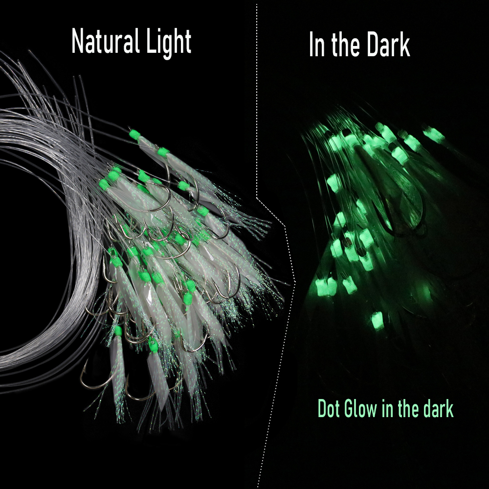 WIFREO 50pc Luminous Simulated - Fishing Hook Circle review and price