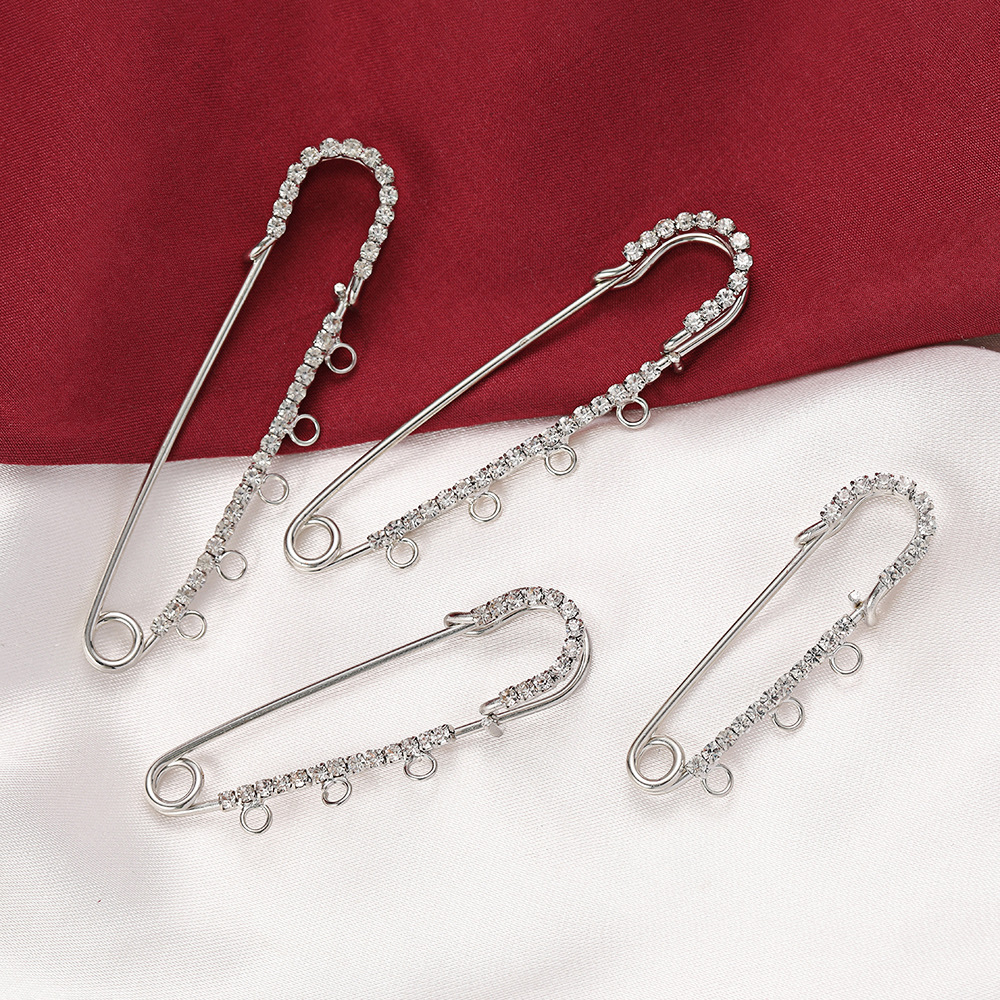 5pcs Rhinestone Charms Safety  - Fishing Hook Size review and price