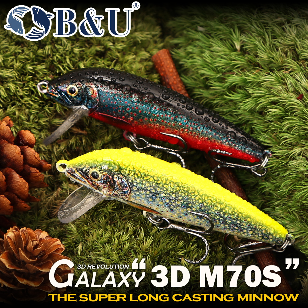 B&U Sinking Minnow Fishing Lur - Fishing Hook Treble review and price
