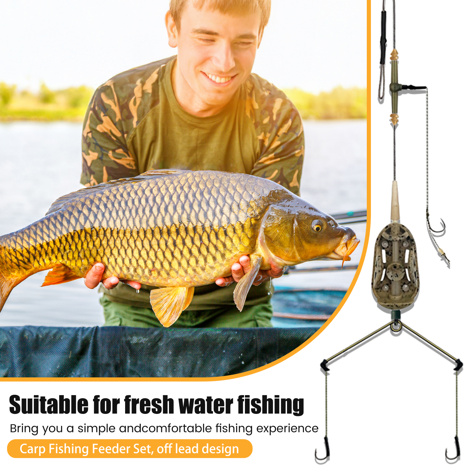 3 Hook Pre-tied Carp Hair Rigs - Fishing Hook Assortment review and price