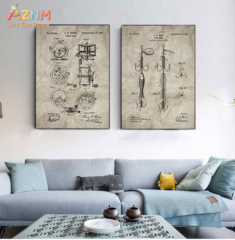 AZNM Vintage Fishing Patent Ca - Fishing Hook review and price