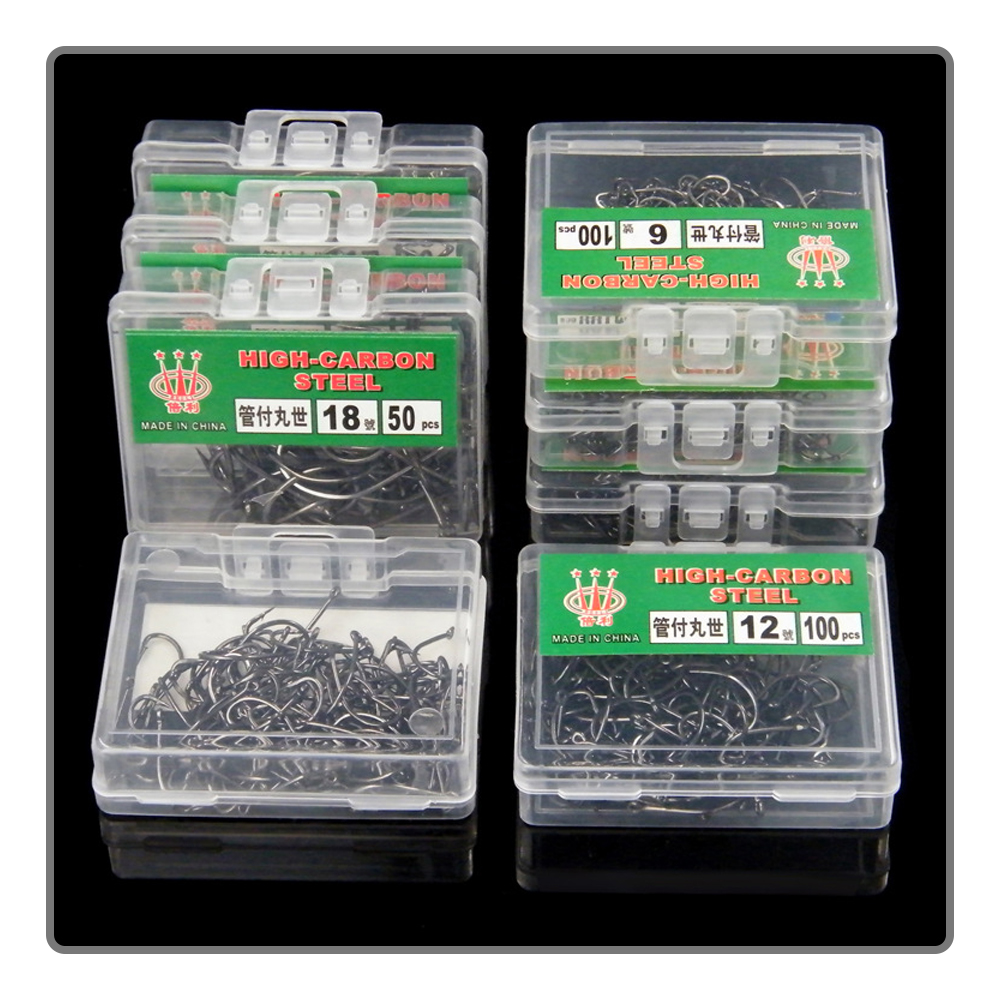 40-100Pcs per box Boxed fishho - Fishing Hook Assortment review and price