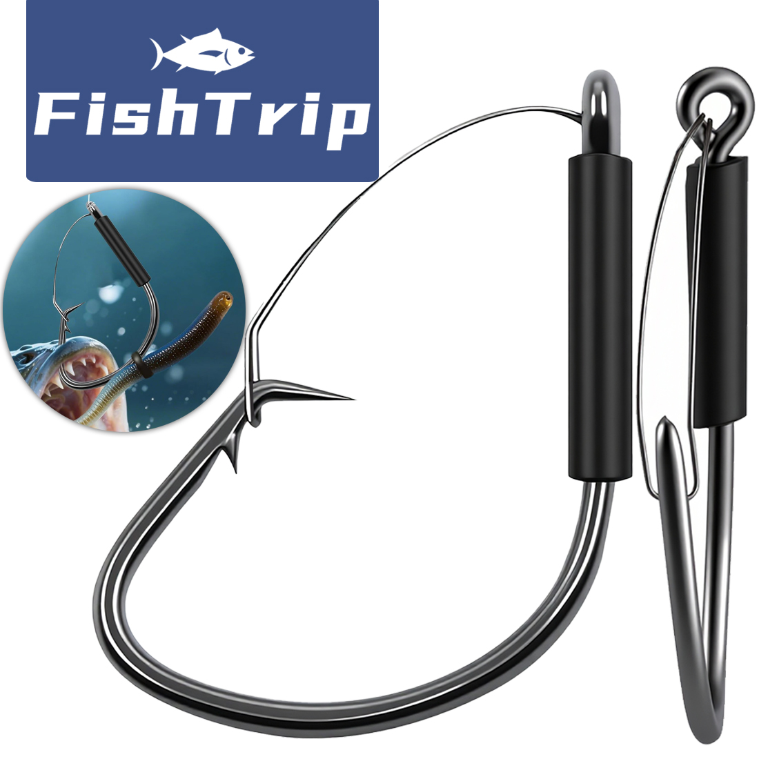 FishTrip Weedless Wacky Rig Ho - Fishing Hook Weedless review and price