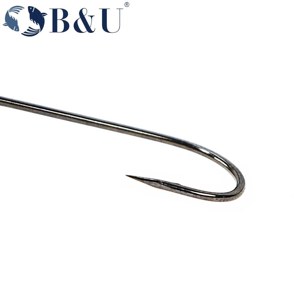B&U 20pcs Fishing hook big eye - Fishing Hook Barbless review and price