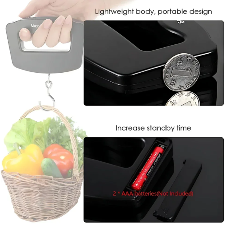 50kg/10g Travel Luggage Scale  - Fishing Hook review and price