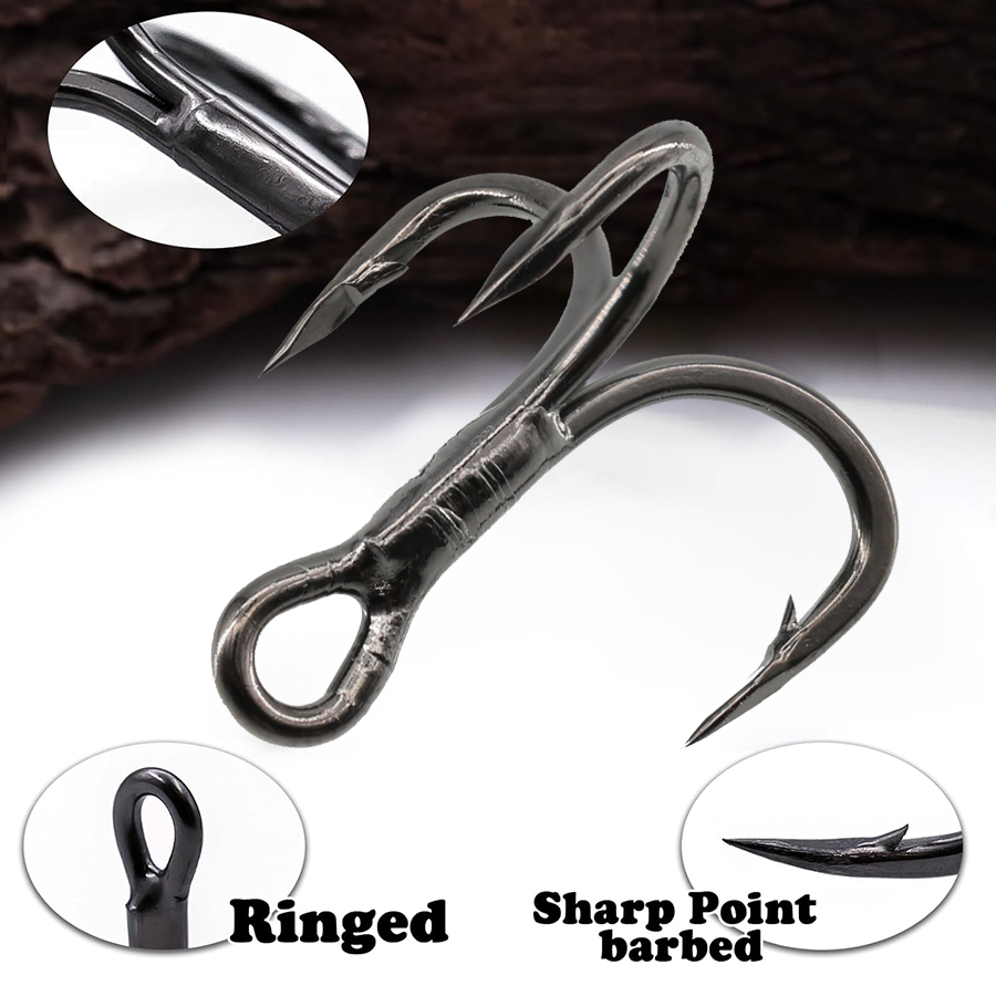 6X Fishing Treble Hook 10Pcs T - Fishing Hook Offset review and price