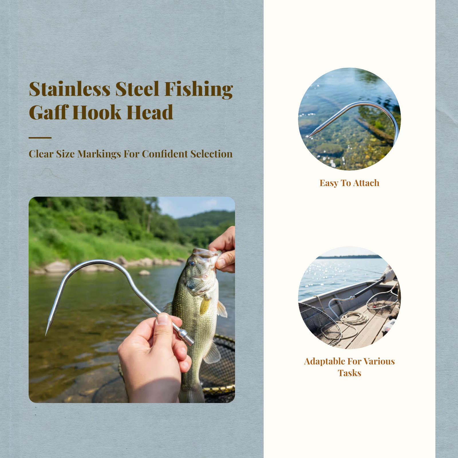 Fishing Sickle Head Stainless  - Fishing Hook Size review and price