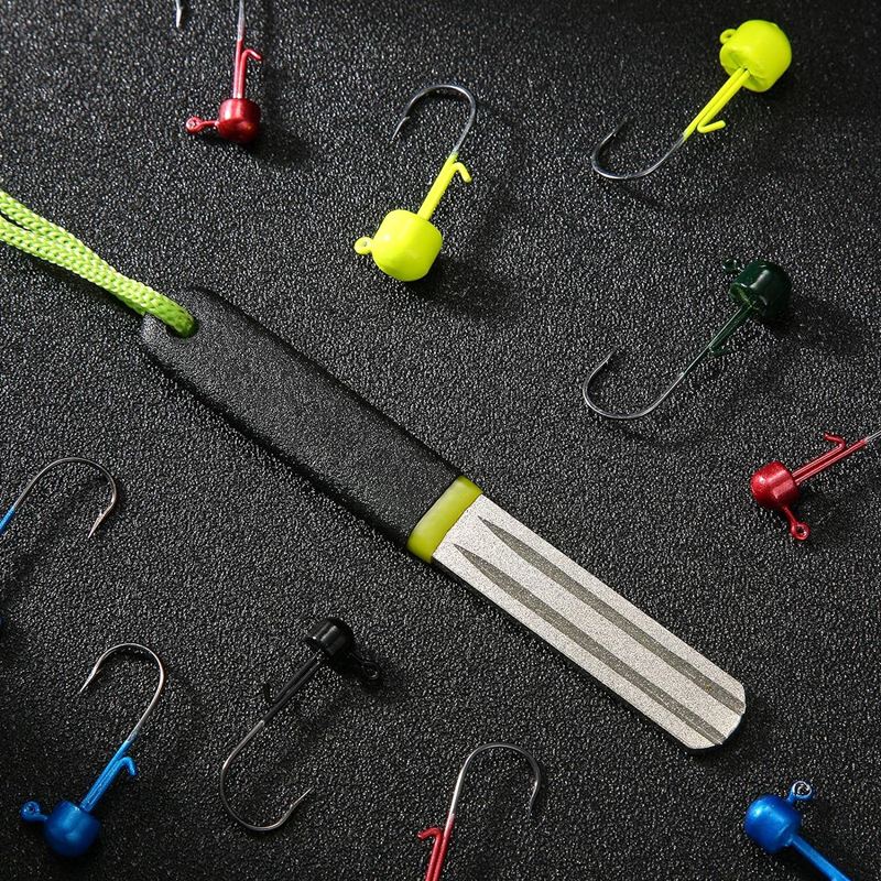 4 Colors Portable Outdoor Doub - Fishing Hook Sharpener review and price