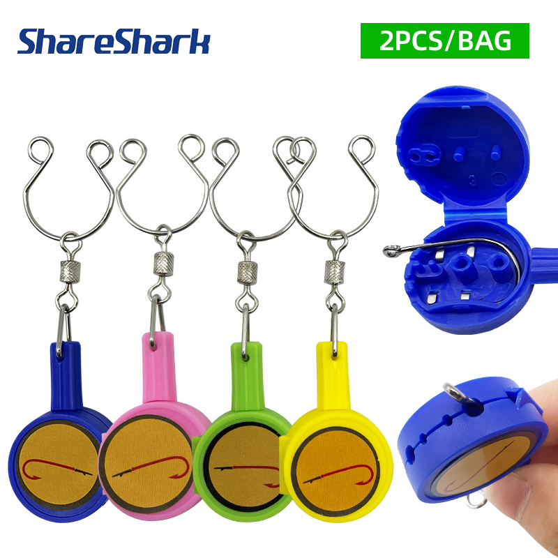 ShareShark 2pcs/bag Fast Knot  - Fishing Hook Stainless Steel review and price