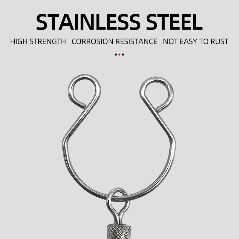 ShareShark 2pcs/bag Fast Knot  - Fishing Hook Stainless Steel review and price
