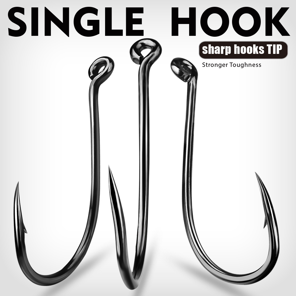 KATYUSHA  100PCS J Hooks 1/0-2 - Fishing Hook Offset review and price