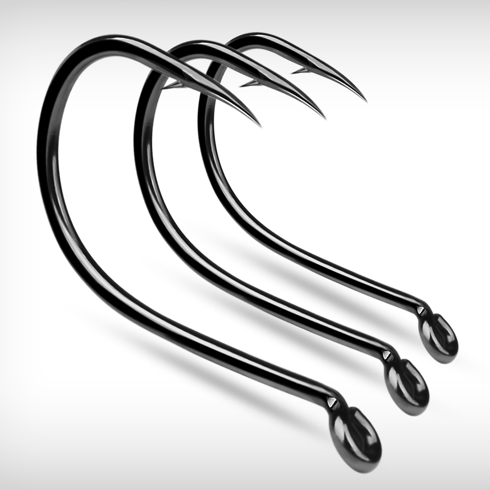 KATYUSHA  100PCS J Hooks 1/0-2 - Fishing Hook Offset review and price