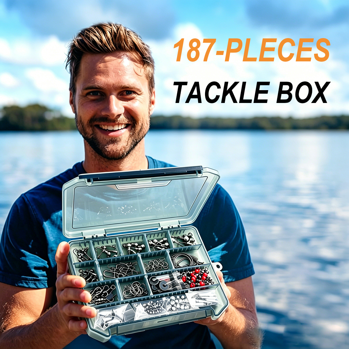 187pcs Fishing Accessories Kit - Fishing Hook Box review and price
